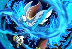  absurd_res angry blue blue_fire cinderace colored_fire fan_character fire generation_8_pokemon hi_res illustration invalid_tag nintendo ouroborotter pokemon pokemon_(species) pokemon_mystery_dungeon pokemon_oc whip 