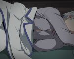  breasts han&#039;you_no_yashahime haruyama_kazunori higurashi_towa inuyasha lying on_side short_hair solo white_hair 