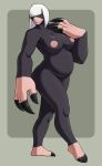  anthro badroy bangs big_hands breasts chubby_female dd_(badroy) eulipotyphlan female hair hair_over_eyes hi_res mammal mole_(animal) nipples nude painted_claws slightly_chubby solo 