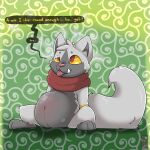  2023 absurd_res ambiguous_gender aztep_(azzyyeen) aztepyeen belly big_belly black_body black_ears black_fur bubble canid canine canis clothing drunk drunk_bubble english_text fangs feral fur fur_markings generation_3_pokemon gloves_(marking) grey_body grey_ears grey_fur grey_tail hi_res leg_markings looking_pleasured mammal markings multicolored_body multicolored_ears multicolored_fur nintendo paws pokemon pokemon_(species) poochyena red_clothing red_eyes scarf signature socks_(marking) solo substance_intoxication teeth text tongue tongue_out two_tone_body two_tone_ears two_tone_fur wolf yellow_body yellow_fur yellow_sclera 