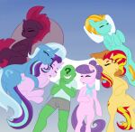  anonymous bandanna blonde_hair blue_body blue_hair blue_tail broken_horn clothing crossed_arms cutie_mark digital_media_(artwork) earth_pony equestria_girls equid equine eyes_closed female feral friendship_is_magic green_body green_skin greenybeanz grin group hair hasbro hi_res horn horse human kerchief lightning_dust_(mlp) lying male mammal multicolored_hair my_little_pony my_little_pony:_the_movie_(2017) open_mouth pegasus pillow pink_body pink_hair pink_tail pony purple_body purple_hair purple_tail red_hair red_tail sleeping smile starlight_glimmer_(mlp) sunset_shimmer_(eg) suri_polomare_(mlp) tail tempest_shadow_(mlp) trixie_(mlp) two_tone_hair two_tone_tail unicorn wings yellow_body 