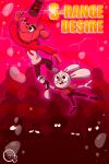  &lt;3 ambiguous_species anthro brown_body brown_fur cover_art duo fur hi_res lagomorph leporid male mammal rabbit tagme text trashtoonz white_body white_fur 