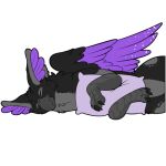  1:1 alpha_channel avian beak black_body eyes_closed feathered_wings feathers feet fur gryphon mythological_avian mythology symrea talons telegram_sticker toes wings 