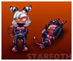  clothing cobalt_(character) helluva_boss millie_(helluva_boss) moxxie_(helluva_boss) rubber rubber_clothing rubber_suit star_art_hd starfoth_(character) 