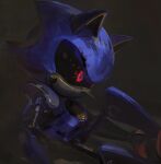  1boy black_sclera colored_sclera commentary_request highres iyo_(1eavethebus) male_focus metal_sonic no_humans non-humanoid_robot red_eyes robot robot_animal solo sonic_(series) 
