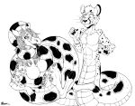  2022 anthro apode big_breasts blush blush_lines bodily_fluids breasts cheetah claws coiling draconcopode duo featureless_breasts felid feline female fur giraffe giraffid hair half-closed_eyes hooves horn hybrid kujura_(character) lamia legless long_tongue looking_at_another looking_pleasured male mammal marcushunter mouth_closed narrowed_eyes nude open_mouth reptile saliva saliva_on_tongue saliva_string scales scalie serpentine signature sitting snake split_form spots spotted_body spotted_fur standing tongue tongue_out whiskers wide_eyed 