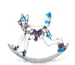  anthro bridle female gag jeffusherb rocking_horse saddle solo toy 