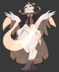  absurd_res anthro avian beak bird blush breasts claws cloak clothed clothing cyan_asdf feathered_wings feathers female fingers hi_res owl simple_background solo thick_thighs wide_hips wings 