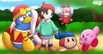  adeleine_(kirby) anthro bandana_waddle_dee duo female feral group hi_res humanoid king_dedede kirby kirby_(series) kirby_64:_the_crystal_shards male male/female male/male murderdroid_(artist) nintendo ribbon_(kirby) solo trio 