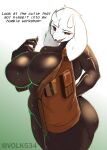  anthro clothing curvy_figure female hi_res horn looking_at_viewer looking_pleasured solo swimwear tight_clothing toriel undertale undertale_(series) v-olk 