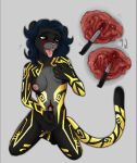  &lt;3 2023 ahegao anthro aroused blood bodily_fluids breast_stimulation breasts domestic_cat felid feline felis female fevralay genitals gore grabbing_own_breast guts hi_res imminent_death looking_pleasured mammal masochism masturbation mutilation nadia_(diditforgold) nipples organs pantherine pussy solo stab tongue tongue_out 