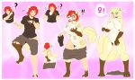  absurd_res anthro big_breasts blonde_hair border breast_growth breasts brown_body brown_fur canid canine clovis_(twokinds) colored female fox fur gender_transformation growth hair hi_res holding_breast human korick17 male mammal mtf_transformation red_hair solo species_transformation surprised_expression tail tail_growth thick_thighs transformation white_border yellow_body yellow_fur 