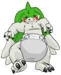  anthro bandai_namco diaper digimon digimon_(species) ev1lp1nk1 gargomon hi_res jamie_bun_(artist) long_ears male slightly_chubby solo 