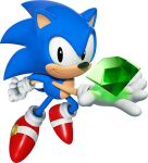  1boy animal_ears animal_nose black_eyes blue_fur body_fur boots chaos_emerald clenched_hand closed_mouth full_body furry furry_male gloves hedgehog male_focus official_art red_footwear shoes simple_background solo sonic_(series) sonic_superstars sonic_the_hedgehog tail transparent_background white_gloves 
