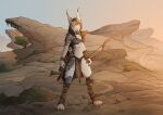  absurd_res anthro bow_(weapon) felid feline female hi_res lynx mammal mira_(spectronic) ranged_weapon solo spectronic weapon 
