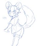  absurd_res anthro baggy_clothing baggy_topwear big_ears blush bottomwear clasped_hands clothed clothing girly hi_res inner_ear_fluff looking_at_viewer male mammal noruru3737 rodent sciurid shorts simple_background sketch solo tail tail_tuft topwear tree_squirrel tuft 