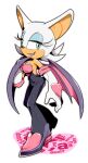  2019 anthro armwear bat breasts cleavage clothed clothing cylent_nite elbow_gloves eyeshadow female fur gloves half-closed_eyes handwear lipstick makeup mammal membrane_(anatomy) membranous_wings narrowed_eyes rouge_the_bat sega solo sonic_the_hedgehog_(series) tan_body tan_skin white_body white_fur wings 