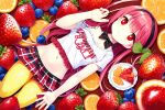  ai-generated food fruit idol navel self-upload tart_(food) volpe4313 yuri 