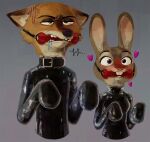  &lt;3 33xtc angry anthro bdsm begging begging_pose blush blush_lines bodily_fluids bondage bondage_gear bondage_gloves bone_gag bound canid canine clothing collar disney drooling duo embarrassed female floppy_ears fox gag gagged gagged_drooling grumpy hi_res judy_hopps lagomorph latex latex_clothing leporid male male/female mammal nick_wilde petplay pose puppyplay questionable_consent rabbit red_fox roleplay romantic romantic_couple rubber_clothing rubber_suit saliva size_difference submissive submissive_female submissive_male unenthusiastic zootopia 