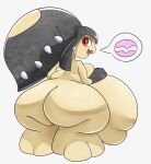  absurd_res anthro belly big_belly big_butt butt female generation_3_pokemon hi_res huge_butt huge_thighs hyper hyper_butt looking_back mawile morbidly_obese morbidly_obese_anthro morbidly_obese_female nintendo obese obese_anthro obese_female one_eye_obstructed open_mouth overweight overweight_anthro overweight_female poke_puff pokemon pokemon_(species) rear_view red_eyes simple_background smile solo speech_bubble thick_thighs veryfilthything yellow_body 