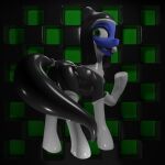  3d_(artwork) absurd_res ball_gag bat_pony blender_(software) clothing comorito digital_media_(artwork) equid female feral footwear gag hasbro hi_res hooves mammal my_little_pony nun rubber rubber_clothing rubber_suit socks solo underhoof 