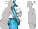  &lt;3 ambiguous_penetration anthro anthro_penetrated biped black_body blue_body bottomwear bottomwear_down clothed clothing enigi09 erection female fur generation_4_pokemon genitals group hi_res human human_on_anthro human_penetrating human_penetrating_anthro interspecies lucario male male/female mammal nintendo pants pants_down partially_clothed penetration penile penile_penetration penis pokemon pokemon_(species) red_eyes sex side_view simple_background tan_body tan_fur trio white_background 