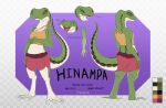  2023 absurd_res anthro clothed clothing english_text female hi_res hinampa_(vagoncho) lizard model_sheet multiple_poses pose reptile scalie tagme tail tegu text vagoncho 
