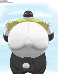  balls belly big_belly bottomless cetacean clothed clothing clothing_lift cudacore darwen dolphin erection foreskin genitals hi_res male mammal marine navel oceanic_dolphin orca outie_navel penis pregnant pregnant_male shirt shirt_lift toothed_whale topwear 