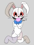  &lt;3 animal_humanoid ball_gag camel_toe english_text female five_nights_at_freddy&#039;s five_nights_at_freddy&#039;s:_security_breach gag gagged humanoid kneeling lagomorph lagomorph_humanoid leporid looking_at_viewer mammal mammal_humanoid patchwork_creature rabbit scottgames simple_background solo steel_wool_studios text vanny_(fnaf) zxc14 