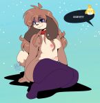  absurd_res animal_crossing anthro big_breasts big_butt breasts butt canid canine canis clothed clothing collar digby_(animal_crossing) digital_media_(artwork) domestic_dog ear_piercing female fur genitals gynomorph hair hi_res intersex isabelle_(animal_crossing) legwear long_hair looking_at_viewer male mammal maynara nintendo nipples open_mouth penis piercing shih_tzu simple_background smile solo text thick_thighs thigh_highs toy_dog trans_(lore) 