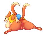  6:5 absurd_res alpha_channel anus big_breasts breasts female floatzel fur generation_4_pokemon genitals hi_res looking_at_viewer lying mammal nintendo nipples on_front open_mouth pokemon pokemon_(species) presenting presenting_pussy pussy smile solo spreading tail thick_thighs tongue wisty 