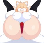  ambiguous_gender animal_humanoid big_breasts big_butt blonde_hair breasts butt cat_humanoid clothing cytrusawa duo felid felid_humanoid feline feline_humanoid female hair hi_res huge_breasts huge_butt humanoid inner_ear_fluff legwear mammal mammal_humanoid neco-arc nipple_outline open_mouth red_eyes shirt thick_thighs thigh_highs thong topwear tsukihime tuft type-moon underwear white_body white_skin 