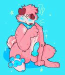  anthro aroused bandanna blue_paws blue_penis blush blush_lines bodily_fluids canid canine canis domestic_dog dripping erection feet foot_fetish fur genital_fluids genitals gootraxian kaiju_paradise kerchief kewlbab knot leaking leaking_precum male mammal mixed_breed pawpads paws penis pink_body pink_fur precum precum_drip roblox saturn_(kaiju_paradise) shiba_inu sitting solo spitz spots spotted_body spotted_fur spread_toes toes tongue tongue_out 