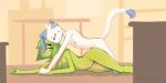  absurd_res amphibian anthro blue_hair bodily_fluids ds0ivi0 duo felid feline female floor frog genital_fluids green_body green_hair green_skin hair hi_res hoarfrost humanoid male male/female mammal penetration vaginal vaginal_penetration white_body 