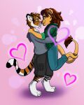  absurd_res anthro artist_misspooks duo felid hi_res lion male male/male mammal pantherine tiger 