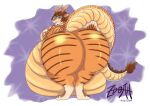  absurd_res anthro belly big_belly big_butt breasts butt clothing dragon female gain hi_res hyper legwear moobs overweight slightly_chubby solo tights vore weights wings zdoah 