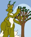  4_arms 4_tails elemental_creature female gaea_(tabbiewolf) multi_arm multi_limb multi_tail plant tabbiewolf tail tree 