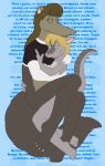  anteater armadillo cuddling emily_(tabbiewolf) female female/female johanna_(tabbiewolf) lyrics mammal pilosan tabbiewolf xenarthran 