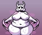  anthro big_breasts big_butt bovid breasts butt caprine chubby_female curvy_figure digital_media_(artwork) female goat hi_res huge_breasts huge_butt kidtango mammal pixel_(artwork) solo solo_focus toriel undertale_(series) voluptuous 