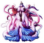  animal_humanoid armwear big_breasts blue_fin blush breasts butt cephalopod cephalopod_humanoid clothing detached_sleeves digital_media_(artwork) eden&#039;s_ritter_grenze hair hi_res horizontal_pupils huge_breasts humanoid hydra_(eden&#039;s_ritter_grenze) marine marine_humanoid mollusk mollusk_humanoid navel neromashin nipple_outline pseudo_hair pupils red_hands tentacle_hair tentacles white_hair white_tentacles yellow_eyes 