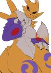  absurd_res anthro bandai_namco digimon digimon_(species) female hi_res renamon rolling_beast solo 