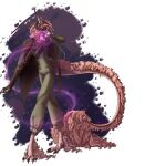  absurd_res anthro claws clothed clothing digital_media_(artwork) dragon eastern_dragon fluffy fluffy_tail fur gabriel(rinkamo) hair hi_res horn male mammal purple_eyes rinkamo simple_background smile solo tail 