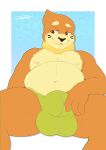  absurd_res anthro balls belly big_balls big_belly big_bulge bottomwear briefs buizel bulge clothed clothing dexter_draws digital_media_(artwork) folds generation_4_pokemon genitals green_clothing hand_on_crotch hi_res looking_down male markings moobs mostly_nude navel nintendo nipples orange_body orange_skin overweight overweight_anthro pecs pokemon pokemon_(species) simple_background sitting slightly_chubby solo speedo spread_legs spreading swimwear tan_markings teeth thick_thighs tight_underwear underwear underwear_only waistband whiskers 