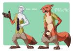  anthro badroy blank_humanoid blush bound bulge bulge_grab canid canine disney encasement fox goo_transformation handpads handpaw latex male mammal nick_wilde null_bulge paws red_fox rubber_body solo surprise surprised_expression transformation transformation_sequence zootopia 