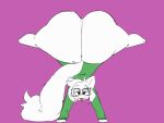  animated anthro ass_clapping bedroom_eyes big_butt big_tail bottomless butt butt_focus clapping clothed clothing curvy_figure dragon eyewear fingers flat_colors flexible fur furred_dragon girly glasses green_clothing green_topwear hair handstand hoodie huge_butt hyper hyper_butt long_tail looking_at_viewer male mostly_nude narrowed_eyes ounxh partially_clothed presenting presenting_hindquarters seductive simple_background slightly_chubby solo splits spread_legs spreading tail thick_thighs tian_(fluffybiko) tongue tongue_out topwear twerking upside_down white_body white_fur white_hair wide_hips 