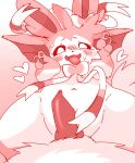 &lt;3 ahegao anthro blush bow_accessory colored_sketch duo eeveelution eyelashes female generation_1_pokemon generation_6_pokemon genitals grinding hi_res looking_at_viewer looking_pleasured male male/female nintendo open_mouth outercourse penis peony_(vaporveonn) pokemon pokemon_(species) pussy ribbons sex simple_background sketch smile sylveon tongue tongue_out vaporeon vaporveonn 