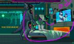  absurd_res anthro bedroom duo electronics female future futuristic hi_res machine male male/female pipes planet protogen protogen_visor space sun sunset television 