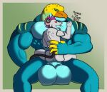  2023 5_fingers anal anal_penetration anthro anthro_on_anthro anthro_penetrated anthro_penetrating anthro_penetrating_anthro balls big_balls big_biceps big_dom_small_sub big_muscles big_pecs big_penis blue_balls blue_body blue_scales border butt clawed_fingers claws collared_lizard common_collared_lizard conrat_(nalli) cowgirl_position digital_drawing_(artwork) digital_media_(artwork) dominant duo erection fingers from_front_position genitals grabbing_waist green_body green_eyes green_scales grey_body hair hand_on_chest hand_on_hip hi_res highlights_(coloring) huge_balls huge_muscles huge_penis humanoid humanoid_genitalia humanoid_penis lizard looking_pleasured machine male male/male male_on_bottom male_penetrated male_penetrating male_penetrating_male mammal mammal/reptile markings monroe_lehner monroethelizard murid murine muscular muscular_anthro muscular_male non-mammal_balls nude on_bottom on_top open_mouth orange_body orange_scales pecs penetration penile penile_penetration penis penis_in_ass pink_hair rat red_eyes reptile robot robot_humanoid rodent scales scalie sex shaded signature simple_background size_difference smaller_penetrated smile soft_shading spots spotted_markings striped_markings stripes teeth thick_penis tongue tongue_out whiskers white_claws yellow_body yellow_scales 