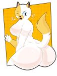  adventure_time anthro big_breasts big_butt breasts butt cake_the_cat cartoon_network felid feline female fionna_and_cake fur hi_res mammal solo tail thick_thighs white_body white_fur xsxslolzxxz yellow_body yellow_fur 