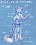  2023 belt blue_and_white bottomless breasts canid canid_taur canine canine_taur claws clothed clothing dipstick_tail emily_(tyvulpine) female flinters fox fox_taur fur hair hi_res mammal mammal_taur markings melee_weapon monochrome sword tail tail_markings taur toe_claws weapon 